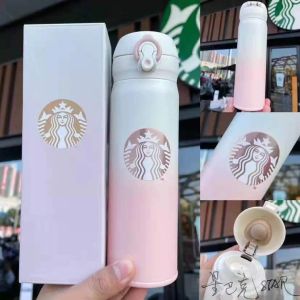 Moda 500ml Starbucks Su Şişesi Vakum Paslanmaz Çelik Kupalar Kettle Termo Bardak Hediye Ürünü