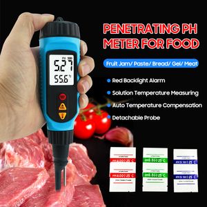 PH Metres Smart Sensor PH818M PH -метр для пищевой переработки 2 в 1 FIE PH -тестер раствор измеритель ЖК -дисплей Digital PH Meter 230721