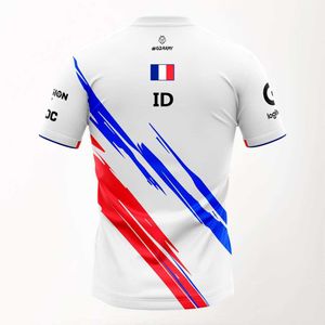 Erkekler T-Shirts Takım Taraftarları Üniformaları Yeni G2 Milli Takım Üniformaları G2 E-Sports Üniformaları Ligi Ligi 3D T-Shirt 2021 G2 France yaka