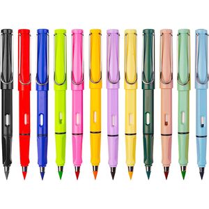 Вечные карандаши без чернила, карандаш для вечного бесконечности магического цвета с ластиком, вечный карандаш для школьного офиса для написания, эскиза, рисунка