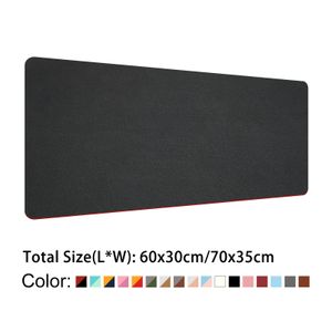 1Pcs Waterproof PU Leather Mouse Pad Dual Side Gaming Mouse Pad Simple Solid Color Desk Mat Protector School Office Accessories