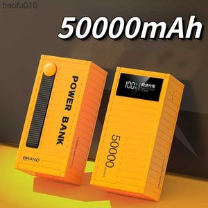 66W Super Fast Charge 50000mAh Outdoor Power Bank Large Capacity Container Powerbank PD20W Mobile Power Station Travel Charger L230619
