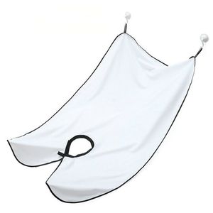 Beard Catcher Bib Beard Apron Men Shaving Trimming Waterproof Non-Stick Cape Grooming Cloth with Suction Cup