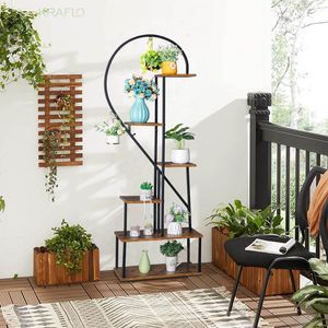 Indoor and Outdoor Trellis European style retro Garden flower pot shelf Wrought iron balcony stand succulent Scindapsus decorative rack