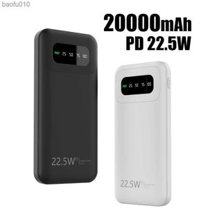 20000mAh 22.5W Power Bank Fast Charging Portable Powerbank Type C PD Qucik Charge External Battery Charger For iPhone 14 Samsung L230619