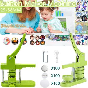 Zanaat Araçları Rozet Pin Düğmesi Maker Makinesi DIY Rozetleri Set 25mm-58mm Düğme Punch Press Makine Makinesi 100 PC Düğmesi Partscircle Cutter 230721