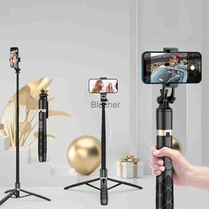 Tripodlar Q16 Çok Fonksiyonlu Kablosuz Bluetooth Tripod Genişleme Selfie Stick, Alüminyum Alaşımında Sanal Günlüklerin Gerçek Zamanlı Yayınlanması için Kullanılır X0724