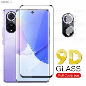 Huawei Nova için Kamera Koruyucu Cam 9 Temperli Cam Huawey Hauwei Nova9 9d Kavisli Ekran Koruyucu Zırh Güvenliği Telefon Filmi L230619