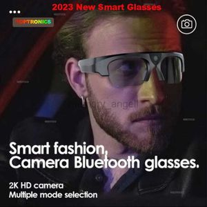 Akıllı Gözlükler 2023 Yeni Yükseltme Akıllı Kayıt Kamerası BT5.0 İşlevli Müzik Ses Kayıtlı Bluetooth Gözlükler Sürüş/Spor İçin Güneş Gözlüğü HKD230725