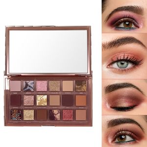 Тени для век Huda Naughty Nude Palette Palette Neuret 18 Color Shimmer Matte Metallic Lafing Lableater Waterpry Pigment Palette 230724