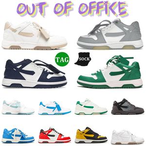 2023 Out Of Office Sneakers Designer Shoes Mens Women Navy Blue Sand Platform Vintage Trainers Leather Sand Vintage Skate Low-Tops Sports Trainers Runners 36-45