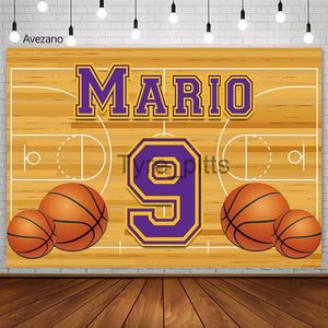 Background Material Avezano Happy Birthday Background Basketball Boys' Party Customized Poster Photos Props Photos Background Studio Photos x0724