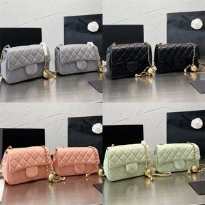 Kadınlar Lüks Kanal Çantaları Tasarımcılar Omuz Çantası Moda Klasik Klasik Ayarlanabilir Küçük Altın Top Küçük Kare Çanta Üst Deri Taşınabilir Crossbody Çanta Seti 2 Boyut 20 17cm