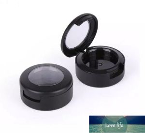 Toptan Klasik Kompakt Mat Siyah Şişeler Göz Farı Paleti Boş Kozmetik Konteyner Yuvarlak Ruj Paketleme Kutusu Dia 26mm