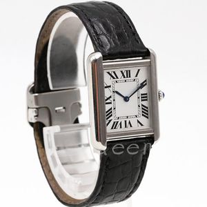 Женские кварцевые часы с аккумулятором 25*31 мм, дизайнерские классические часы, кожаный ремешок 904L/циферблат из нержавеющей стали, часы с защитой камня, часы montre de luxe