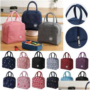 Food Savers Storage Containers New Portable Lunch Bag Thermal Insation Box For Tote Cooler Women Comfortable Drop Delivery Home Gard Dhzjy