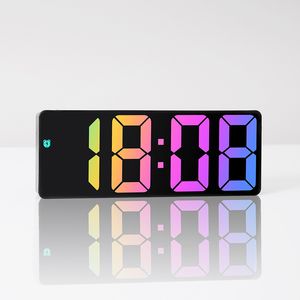 Светодиодные цифровые будильники Электронные часы прикроватные будильники простые и модные ослепительные большие экранные часы