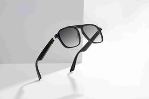 Умные очки Bluetooth 5.0 Smart Audio Oceear Music Navigation Voice Gocels Antible-синие поляризованные солнцезащитные очки могут установить линзы Myopia HKD230725