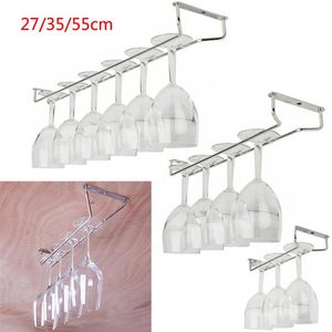 US Stock 27 35 55cm Şarap Cam Askı Rafı Stemware Home Bar Pub Tutucu Paslanmaz Steel3004