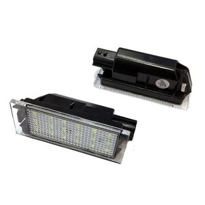 2Pcs Car LED Number License Plate Light SMD3528 For Renault Clio Laguna 2 Megane 3 Twingo Master Vel Satis278H