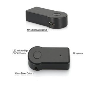 Car Bluetooth Kit Aux 3 5mm Audio Music Receiver Car Kit Mp3 Bluetooth Mic Адаптер Гном 3 0 A2DP Retail Box EMS239H