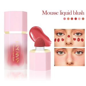Blush Liquid Mitue Corean Makeup for Women Daily Используйте все виды кожи водонепроницаемая косметика с губкой 230725