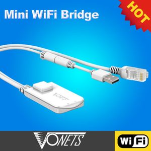 Другие сетевые коммуникации Vonets Wi-Fi Repeater Portable Wi-Fi Bridge Booster Ethernet Ethernet для Wi-Fi для мониторинга сетевого принтера VAP11N-300 230725