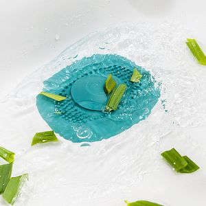 Pressed Silicone Floor Drain Bathroom Sink Drain Hair Catcher Sink Drain Filter Bathtub Floor Filter Deodorizing Bathroom Access