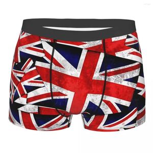 UNDERPANTS Union Jack İngiliz İngiltere İngiltere bayrak Breathbale Panties Erkek iç çamaşırı seksi şort boksör brifing