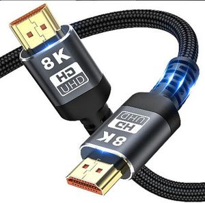 8K HDMI HD Kablo Video Kablolar Altın Kaplama Yüksek Hız 2.1 48Gbps 1080p HDTV TV Seti Kutusu Projektörü PS4 PS5 PC Dizüstü Dizleyici Anahtarlayıcı