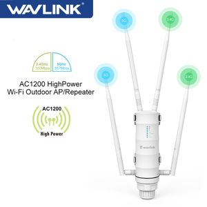 Yönlendiriciler Wavlink Outdoor Wifi Aralık Genişletici Kablosuz Erişim Noktası Çift Bant 2.4G5GHz Yüksek Güçlü WiFi Yönlendirici/Tekrarlayıcı Sinyal Booster Poe 230725