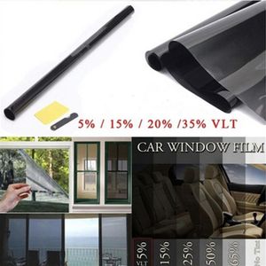 Profesyonel Siyah Araba Pencere Tint Film Rulo Kazaya Dayanıklı Rulo Otomatik Ev Araba Cam Sticker için% 50 VLT 50 300CM238W