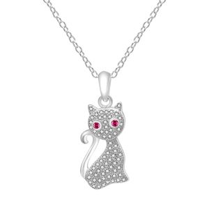 2023 moda japonesa e coreana estilo fofo s925 prata esterlina incrustada com cristal pingente gato da sorte personalizado feminino