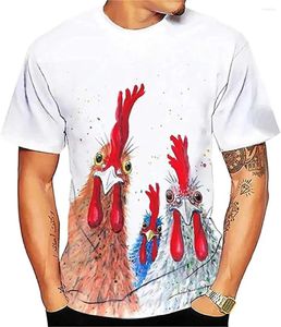 Erkek Tişörtleri Yaz T-Shirt 3d Komik Tavuk Gömlek Bira Baskı Erkekler Moda T-Shirts Çocuk Giyim Yüksek Kalite Gündelik