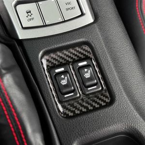 Araç Elektrikli Isıtmalı Koltuk Düğmesi Çerçeve Kapak Subaru için Toyota Toyota 86 2013-17 İç Aksesuarlar Karbon Fiber Çıkartılar309u