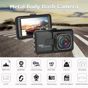 Popüler Araba DVR Dijital Video Dashcam Otomatik Kayıt Cam 3 inç Novatek 1080p Full HD 140 ° WDR G-Sensör Hareket Algılama Parki2591
