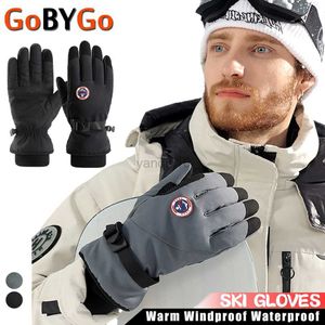 Ski Gloves Skiing Gloves Men Women Winter Warm Waterproof Anti-Slip Snowboard Motorcycle Cycilng Ski Touch Screen Windproof Gloves HKD230727