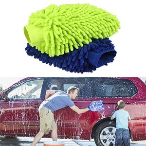 4pcs mikrofiber araba penceresi yıkama ev temizlik bezi tozlu havlu eldivenleri araba fırçası temizleyici yün yumuşak motosiklet yıkama bakımı 3071