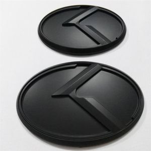 2pcs Новый 3D Black K Logo Badge Emblem Sticker Fit Kia Optima K5 2011-2018 Car Emblems293c