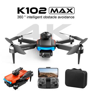 K102 Max Drone 4K Двойной камеры предотвращение препятствий Оптическое поток позиционирование Wi -Fi FPV Бесстрановое двигатель RC Aerial Photography Drones