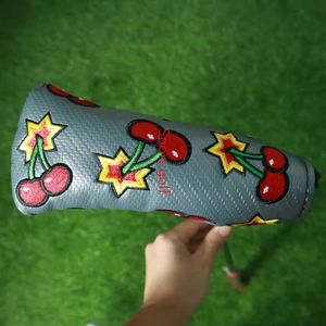 Diğer Golf Ürünleri Cherried Nakış Golf Kulübü Blade Putter Headcover Verclo Kapalı Usta Her tür golf bıçağı atıcı başı koruma kapağı 230726