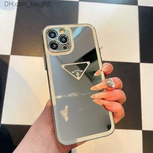 Корпуса сотового телефона зеркальное покрытие нового телефона. Файмовая дизайн Diamond Design Case для iPhone 12 13 Pro Max Cover Case Mobile Shell Z230727