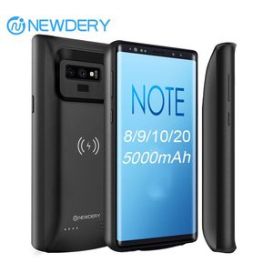 Jeans Newdery Note8 Samsung Galaxy için Kablosuz Güç Kılıfı Not 9 Not 20ultra S8 S9 S10 Pil Şarj Cihazı Telefon Telefonu Şarj Powerbank