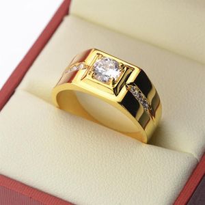 charming 24K gold ring mens aggressive opening ring242v