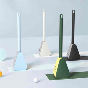 Golf Silicone Bristles Toilet Brush and Drying Holder for Bathroom Storage and Organization Urinal Cleaning Tools WC Accessories 2224M