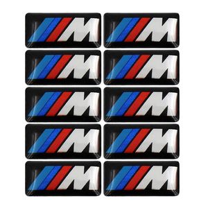 100 pçs Tec Sport Wheel Badge 3D Emblema Sticker Decals Logo For BMW M Series M1 M3 M5 M6 X1 X3 X5 X6 E34 E36 E6 Car Style Sticker229E