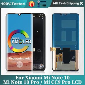 Леггинсы AMOLED ЖК -дисплей для Xiaomi Mi Примечание 10 ЖК -дисплей дисплей -дигитайзер для Xiaomi Mi CC9 Pro Display Mi Примечание 10 Pro LCD сенсорный экран