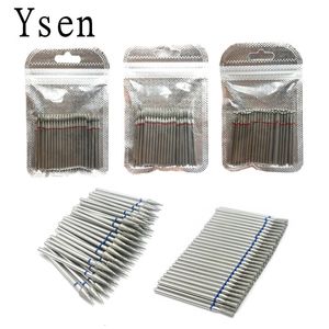 Tırnak Manikür Seti 50 PCS/Set Matkap Bit Seti Çiviler için Kesici Diş Elmas Taşlama Polonya Kırpma Diş Laboratuvarı 2.35mm Şey Tırnak Araçları 230726