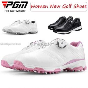 Outros Produtos de Golfe Pgm Feminino Sapatos de Golfe Leve Feminino Lazer Esporte Sapatos Feminino Impermeável Respirável Antiderrapante Sapatos de Golfe Laço Rápido HKD230727
