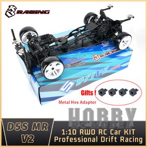 Электрический радиоуправляемый автомобиль 3RACING Sakura D5 S MR V2 KIT 1 10 RC Электрический пульт дистанционного управления Модель Flat Road Drift Racing Взрослый ребенок Мальчик Игрушки 230726